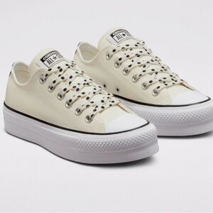 Converse Womens Chuck Taylor All Star Lift Platform Polka Dots Shoes